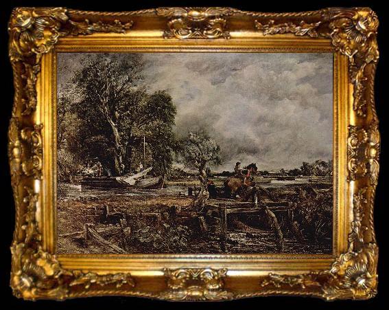 framed  John Constable John Constable R.A., The Leaping Horse, ta009-2